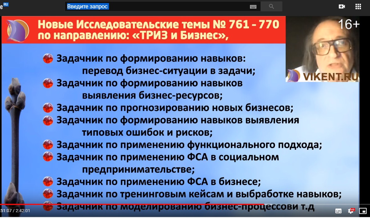 исследовательские темы проекта викент.ру